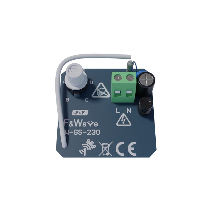 Moduł elektroniki nadajnika radiowego 4-kanałowego do panela szklanego, 230V AC FW-GS-230 F&F