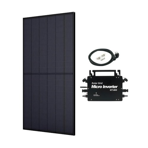 Zestaw Fotowoltaiczny Balkonowy 800W EK0929 Eko-Light z falownikiem dwa panele po 400W paneli fotowoltaicznych na balkon