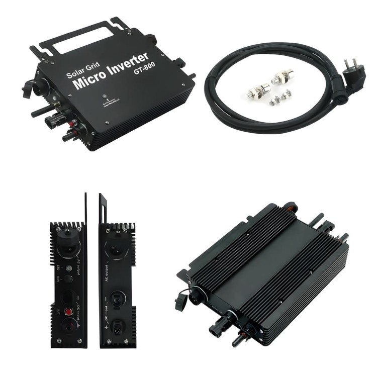 Zestaw Fotowoltaiczny Balkonowy 800W EK0929 Eko-Light z falownikiem dwa panele po 400W paneli fotowoltaicznych na balkon