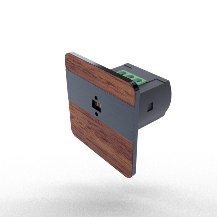 Laserowy czujnik odległości DRL-12, czujnik ruchu, merbau-antracyt DRL-12-39 F&F