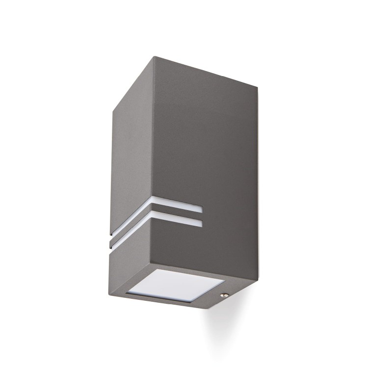 Lampa ogrodowa elewacyjna Kinkiet Zewnętrzny Nowoczesny QUAZAR 11 KTLOQZ11SZ Kobi 1x GU10 IP44 aluminium metalowa na budynek jednostronna oświetlenie zewnętrzne szara szary grafitowy