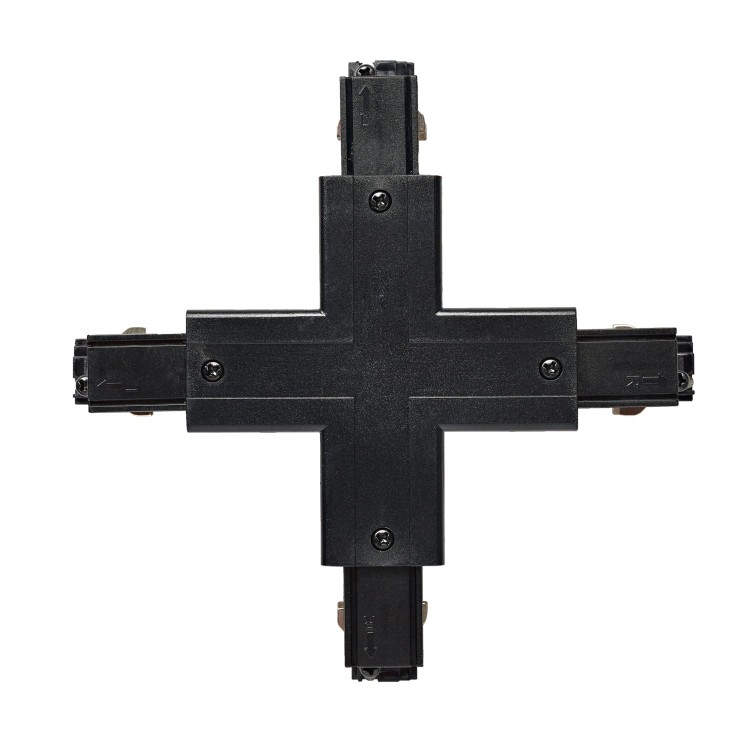 Łącznik 'X' ZEWNĘTRZNY CZARNY do LED NEXTRACK NTTLXZC Kobi