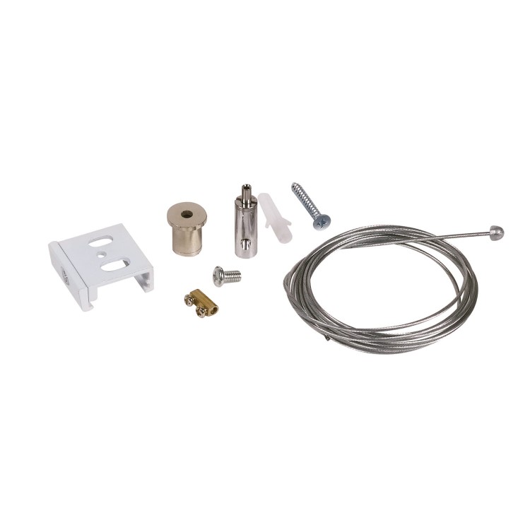 Zestaw do ZAWIESZENIA SZYNOPRZEWODU BIAŁY 2m NTTZS2B Kobi