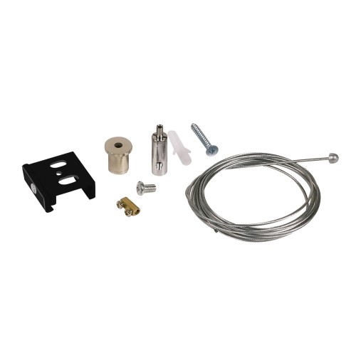 Zestaw do ZAWIESZENIA SZYNOPRZEWODU 2m CZARNY NTTZS2C Kobi