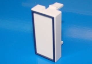 Zaślepka jednomodułowa pojedyncza ZASLEPKA22 16009 Elmark SYSTEM 45 22,5x45mm do KU90x40 KU90x60 kanału elektroinstalacyjnego jeden moduł biała