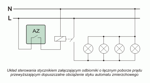 Automat zmierzchowy z wewnętrznym czujnikiem światłoczułym AZH F&F