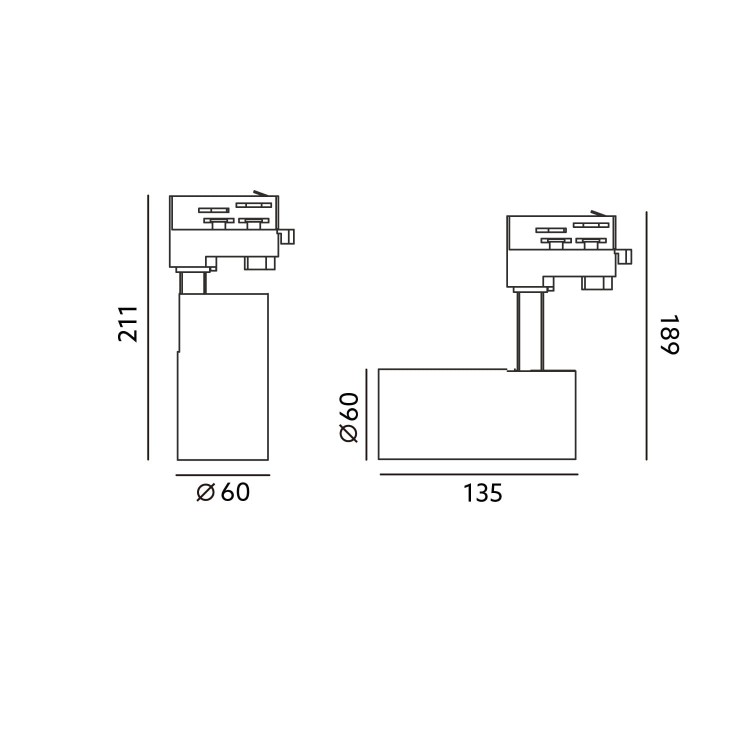 Reflektor szynowy NEXTRACK NT4 MINI 10W 36° 4000K BIAŁY 02NSTM46FG0B Kobi