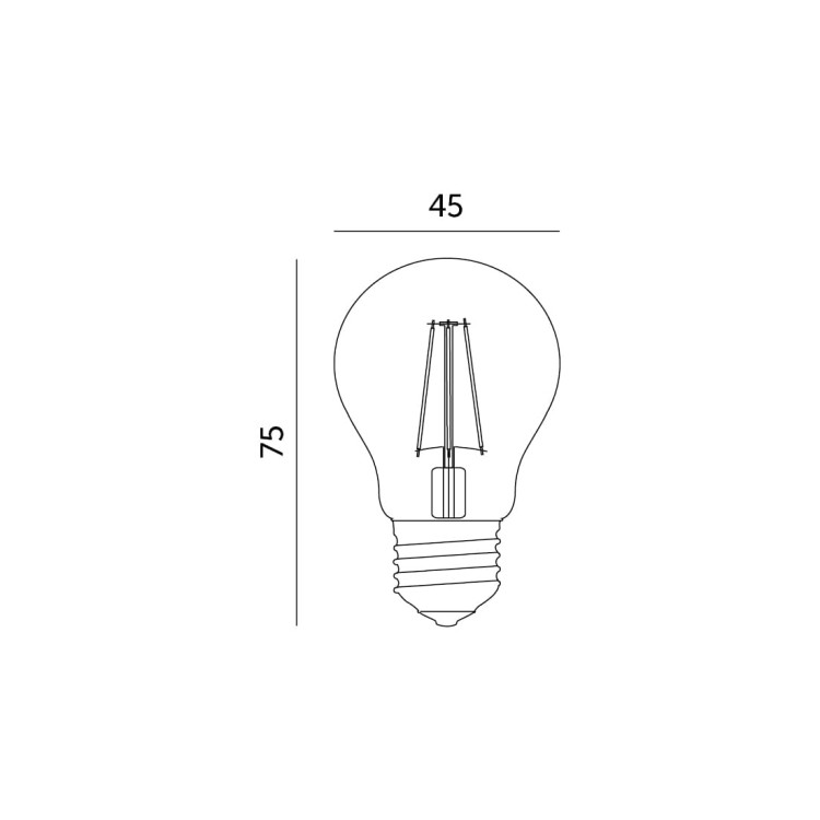 Żarówka dekoracyjna Filament LED FMB 1,3W E27 CB 360 Line KAFMBE271WCB Kobi 3000K dedykowana do girlandy girland ogrodowych ekonomiczna wewnętrzna i zewnętrzna mała kulka mini globe wymienna barwa ciepła ciepłobiała