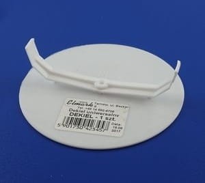 Dekiel uniwersalny do puszki podtynkowej 70/80 PP DEKIEL 52001 Elmark pokrywa uniweralna do puszki elektrycznej instalacyjnej zaślepka biała