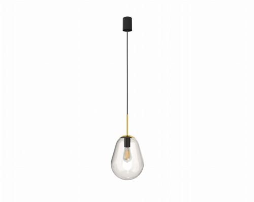 Lampa sufitowa wisząca Industrialna Loft PEAR S 8673 NOWODVORSKI Lighting oświetleniowa żyrandol nowoczesna szklana bańka gruszka ze złotym Premium