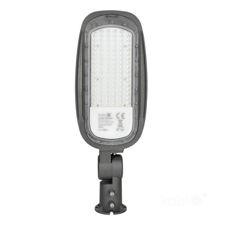 Lampa oprawa uliczna parkingowa LED VESPA 100W barwa NEUTRALNA KFVA100NBAS Kobi parkowa latarnia przemysłowa