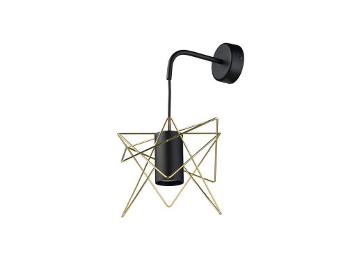 Lampa ścienna Kinkiet Industrialny Loft GSTAR 8285 NOWODVORSKI Lighting GU10 nowoczesna oprawa oświetleniowa metalowy czarno-złoty pojedynczy Premium