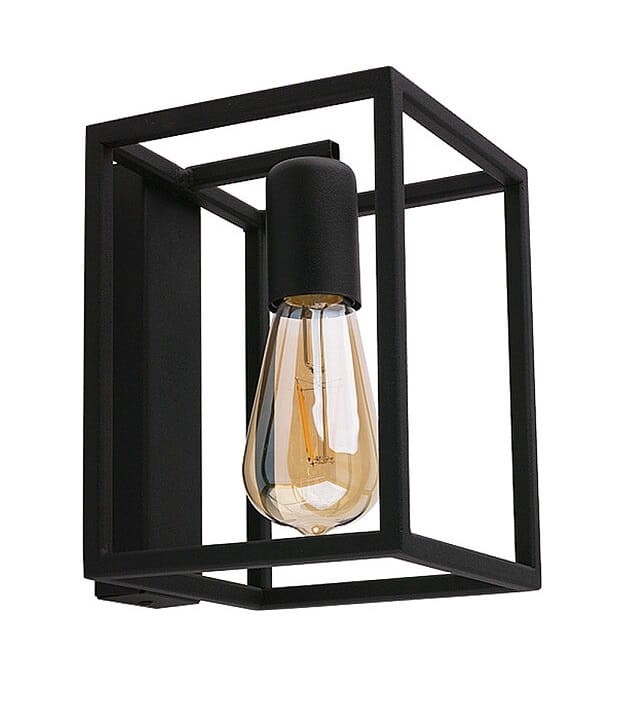 Lampa ścienna Kinkiet Industrialny Loft CRATE I 9046 NOWODVORSKI Lighting E27 nowoczesna oprawa oświetleniowa metalowy czarny pojedynczy Premium