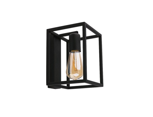 Lampa ścienna Kinkiet Industrialny Loft CRATE I 9046 NOWODVORSKI Lighting E27 nowoczesna oprawa oświetleniowa metalowy czarny pojedynczy Premium