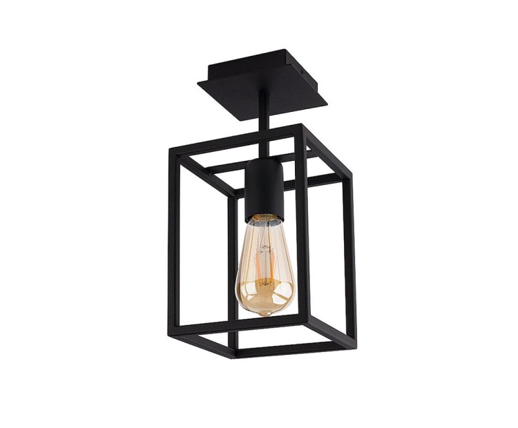 Lampa sufitowa wisząca Industrialna Loft CRATE I 9045 NOWODVORSKI Lighting E27 nowoczesna oprawa oświetleniowa metalowa czarna pojedynczy Premium