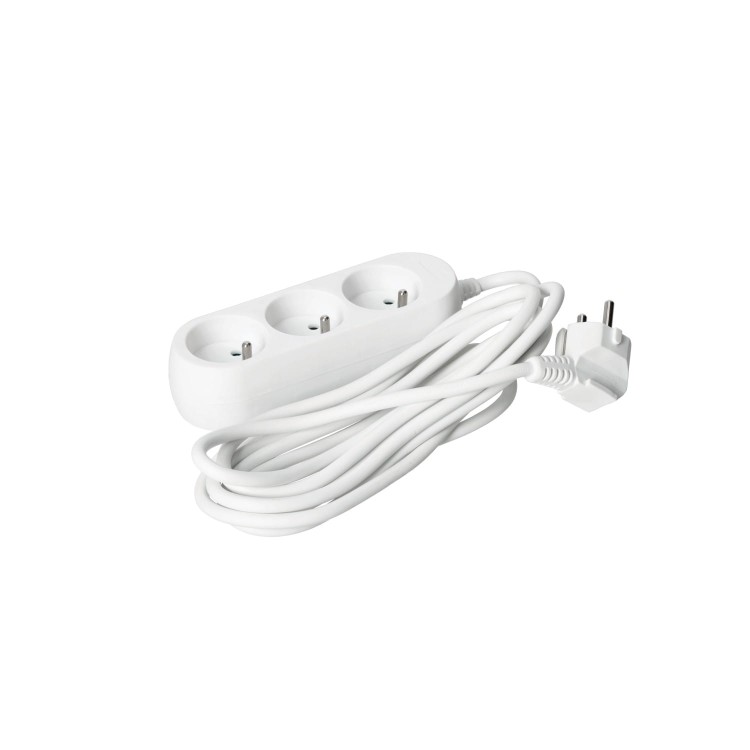 Przedłużacz elektryczny LINEA 3-gniazda 3 metry z uziemieniem KGLAZ3G3M Kobi