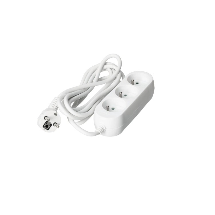 Przedłużacz elektryczny LINEA 3-gniazda 3 metry z uziemieniem KGLAZ3G3M Kobi