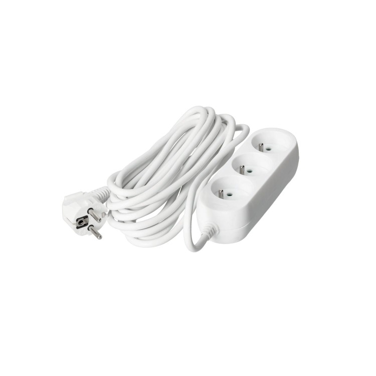 Przedłużacz elektryczny LINEA 3-gniazda 5 metrów z uziemieniem KGLAZ3G5M Kobi