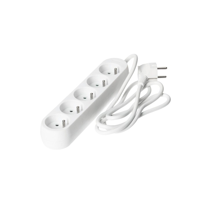 Przedłużacz elektryczny LINEA 5-gniazd 1,5 metra z uziemieniem KGLAZ5G1,5M Kobi