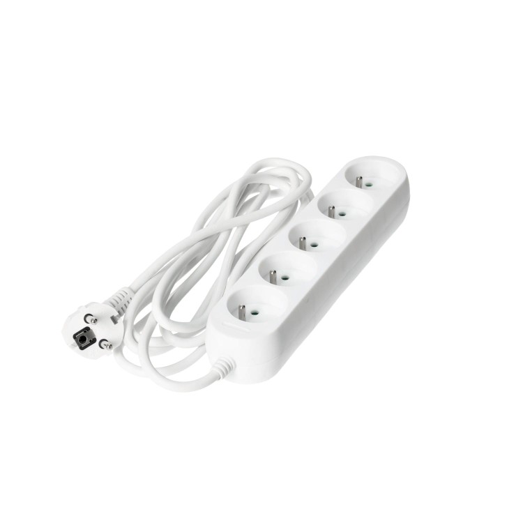 Przedłużacz elektryczny LINEA 5-gniazd 3 metry z uziemieniem KGLAZ5G3M Kobi