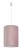 Lampa sufitowa wisząca BARREL L PINK 8444 NOWODVORSKI Lighting E27 nowoczesna oprawa oświetleniowa z wymiennym abażurem Różowy Aksamit różowa aksamitna pojedyncza żyrandol Premium