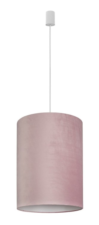 Lampa sufitowa wisząca BARREL L PINK 8444 NOWODVORSKI Lighting E27 nowoczesna oprawa oświetleniowa z wymiennym abażurem Różowy Aksamit różowa aksamitna pojedyncza żyrandol Premium