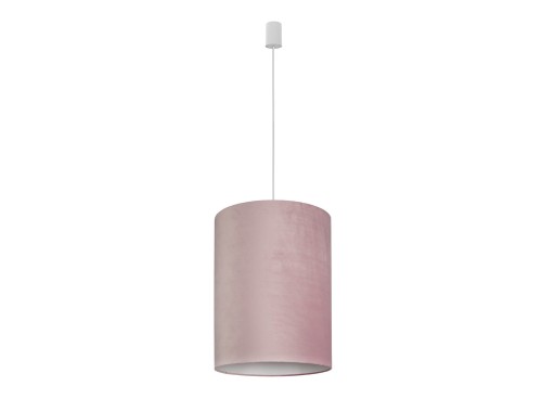 Lampa sufitowa wisząca BARREL L PINK 8444 NOWODVORSKI Lighting E27 nowoczesna oprawa oświetleniowa z wymiennym abażurem Różowy Aksamit różowa aksamitna pojedyncza żyrandol Premium