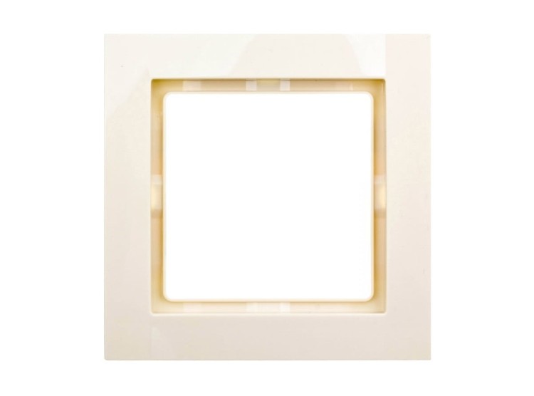 Ramka Pojedyncza 1-krotna Kremowa 22011603 Hager POLO FIORENA beżowa beż krem