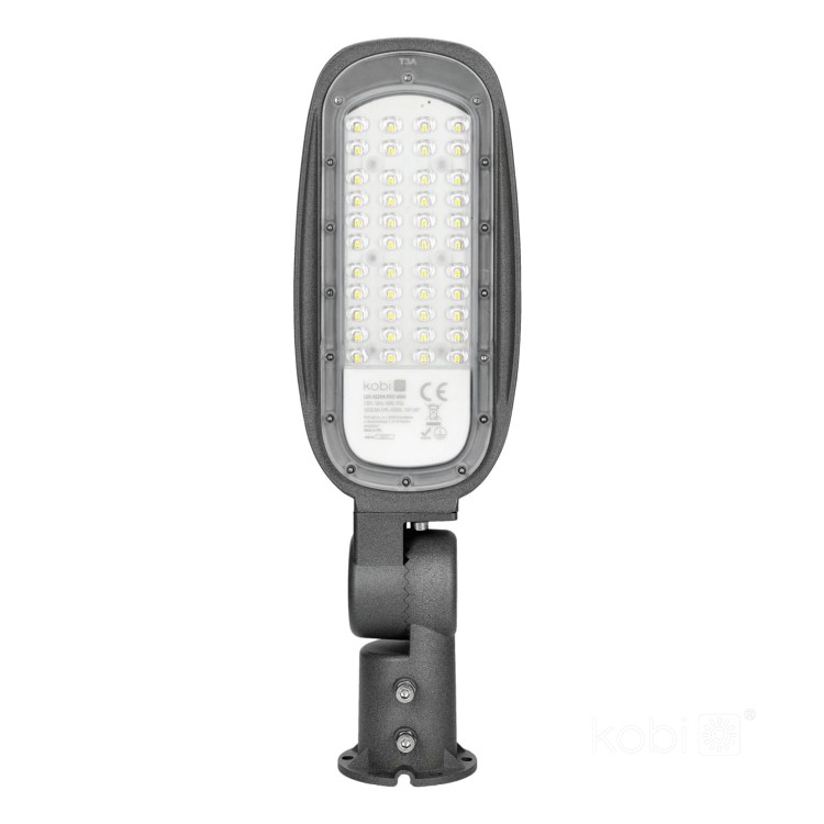 Lampa oprawa uliczna parkingowa LED VESPA PRO 40W barwa NEUTRALNA KFVP40NBAS Kobi parkowa latarnia przemysłowa