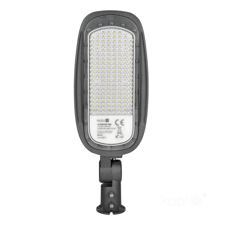 Lampa oprawa uliczna parkingowa LED VESPA PRO 150W barwa NEUTRALNA KFVP150NBAS Kobi parkowa latarnia przemysłowa