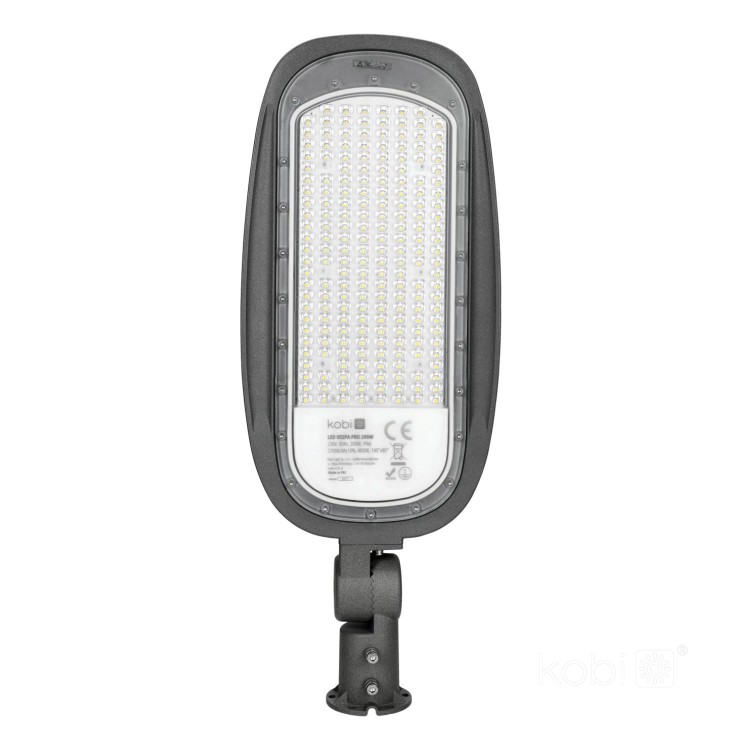 Lampa oprawa uliczna parkingowa LED VESPA PRO 200W barwa NEUTRALNA KFVP200NBAS Kobi parkowa latarnia przemysłowa
