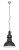 Lampa sufitowa wisząca Industrialna Loft HIGH-BAY BLACK I 5067 Zwis NOWODVORSKI Lighting E27 nowoczesna oprawa oświetleniowa metalowa czarna nad stół blat wyspę Premium