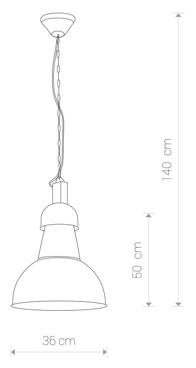 Lampa sufitowa wisząca Industrialna Loft HIGH-BAY BLACK I 5067 Zwis NOWODVORSKI Lighting E27 nowoczesna oprawa oświetleniowa metalowa czarna nad stół blat wyspę Premium