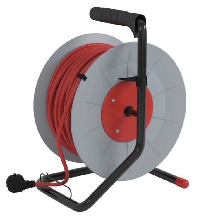 Przedłużacz bębnowy otwarty 4 gniazda 50m zwijany 3x1,5 P19450 Emos