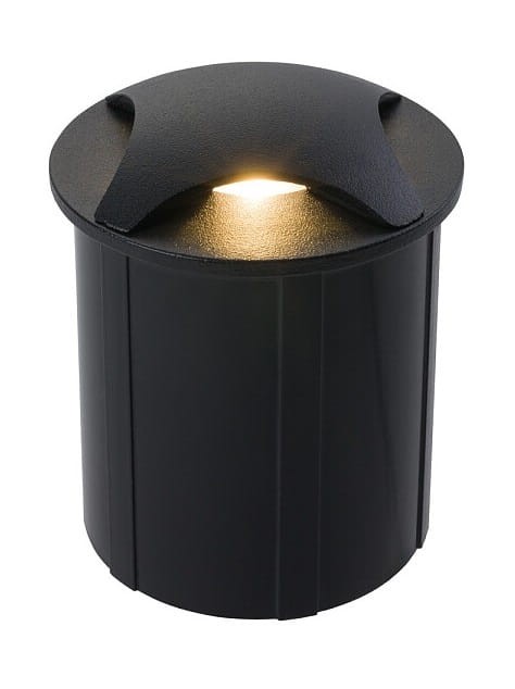 Oprawa najazdowa Okrągła dogruntowa Mini Lampa PAT LED 8162 NOWODVORSKI Lighting 3W IP65 do ogrodu gruntowa na podjazd nowoczesna do wbudowania czarna Premium