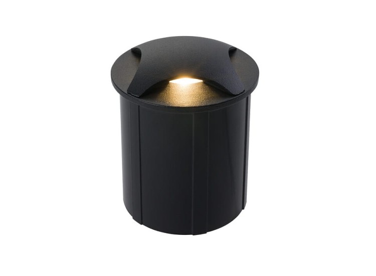 Oprawa najazdowa Okrągła dogruntowa Mini Lampa PAT LED 8162 NOWODVORSKI Lighting 3W IP65 do ogrodu gruntowa na podjazd nowoczesna do wbudowania czarna Premium