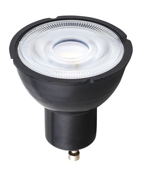 Żarówka punktowa Spot Reflektor LED 7W GU10 R50 BLACK 8348 NOWODVORSKI Lighting 3000K wąski kąt świecenia 50° dekoracyjna wewnętrzna i zewnętrzna wymienna czarna obudowa do podświetlenia reflector barwa ciepła ciepłobiała