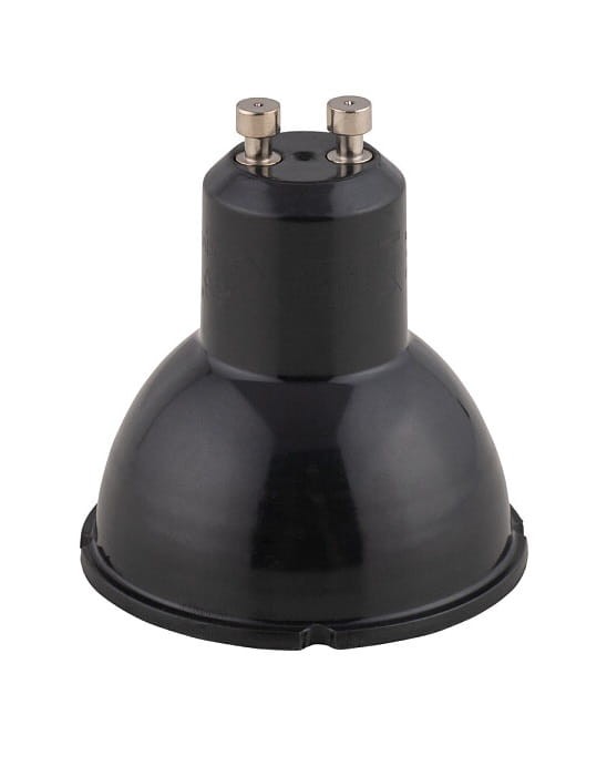 Żarówka punktowa Spot Reflektor LED 7W GU10 R50 BLACK 8348 NOWODVORSKI Lighting 3000K wąski kąt świecenia 50° dekoracyjna wewnętrzna i zewnętrzna wymienna czarna obudowa do podświetlenia reflector barwa ciepła ciepłobiała