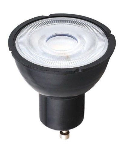 Żarówka punktowa Spot Reflektor LED 7W GU10 R50 BLACK 8347 NOWODVORSKI Lighting 4000K wąski kąt świecenia 50° dekoracyjna wewnętrzna i zewnętrzna wymienna czarna obudowa do podświetlenia reflector barwa neutralna dzienna