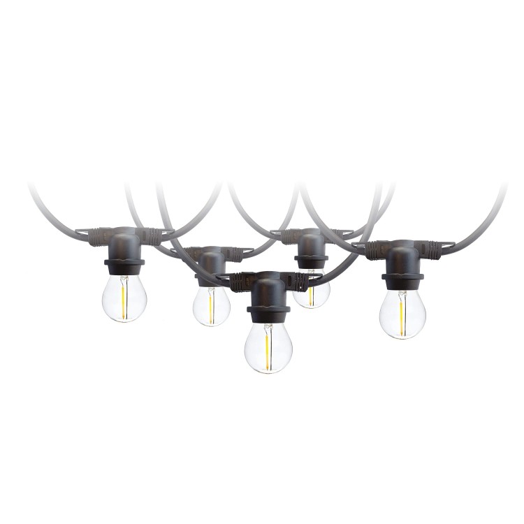 Lampki ogrodowe Girlanda Łańcuch Party 10m 10 x LED E27 do Ogrodu wymienne Żarówki KTMA210M10G MIMOSA Kobi Dekoracyjny IP44 10xE27 Dekoracja sznur czarny