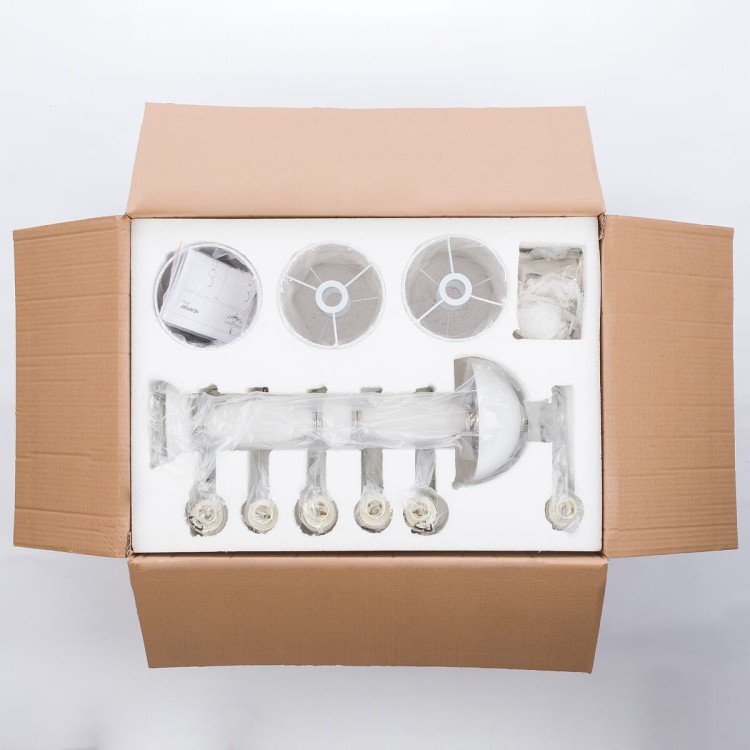 Lampa sufitowa wisząca NEWPORT VI 8156 Zwis NOWODVORSKI Lighting E14 oświetleniowa żyrandol nowoczesna biała na łańcuchu Premium