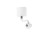 Lampa ścienna Kinkiet NEWPORT I 8157 NOWODVORSKI Lighting E14 nowoczesna oprawa oświetleniowa szkło tkanina chrom biały pojedynczy Premium