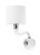Lampa ścienna Kinkiet NEWPORT I 8157 NOWODVORSKI Lighting E14 nowoczesna oprawa oświetleniowa szkło tkanina chrom biały pojedynczy Premium