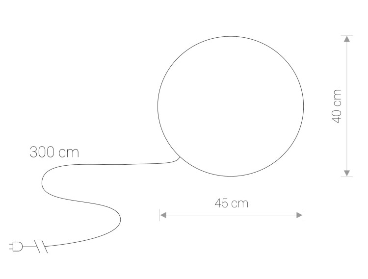 Świecąca Kula Ogrodowa 45cm CUMULUS M 6977 NOWODVORSKI Lighting E27 230V 40cm zewnętrzna lampa elektryczna przenośna biała Cloud Forms Inspiracje Premium