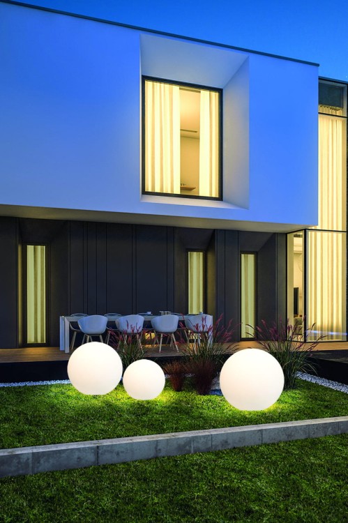 Świecąca Kula Ogrodowa 60cm CUMULUS L 6978 NOWODVORSKI Lighting E27 230V zewnętrzna lampa elektryczna przenośna biała Cloud Forms Inspiracje Premium