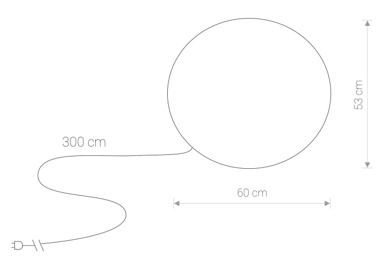 Świecąca Kula Ogrodowa 60cm CUMULUS L 6978 NOWODVORSKI Lighting E27 230V zewnętrzna lampa elektryczna przenośna biała Cloud Forms Inspiracje Premium