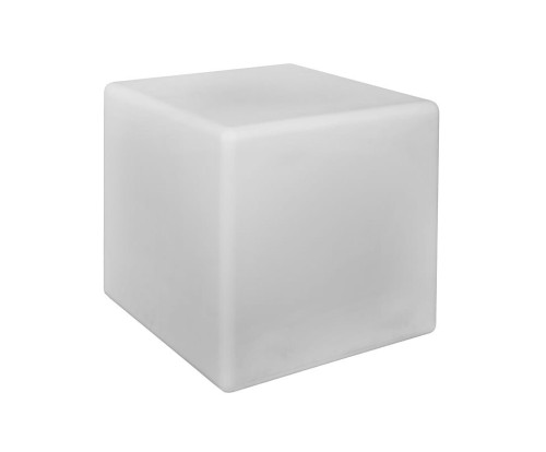 Świecąca Kostka Stolik Ogrodowy 60cm CUMULUS CUBE L 8965 NOWODVORSKI Lighting E27 230V zewnętrzna lampa elektryczna przenośna ogrodowa stojąca świecący kwadrat biała Cloud Forms Inspiracje Premium