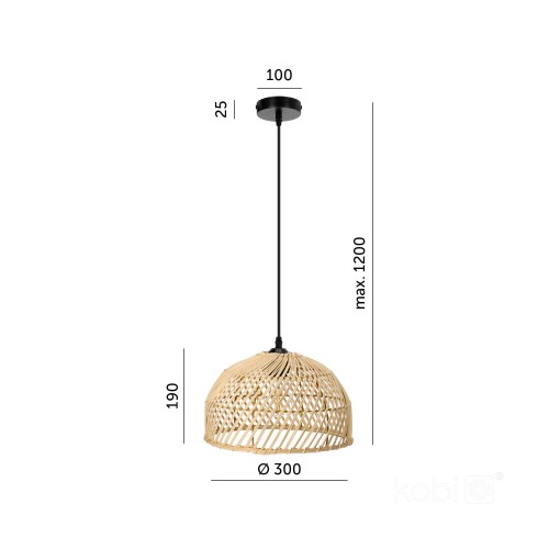 Lampa wisząca BOHO RIGA KRBORACZ Kobi