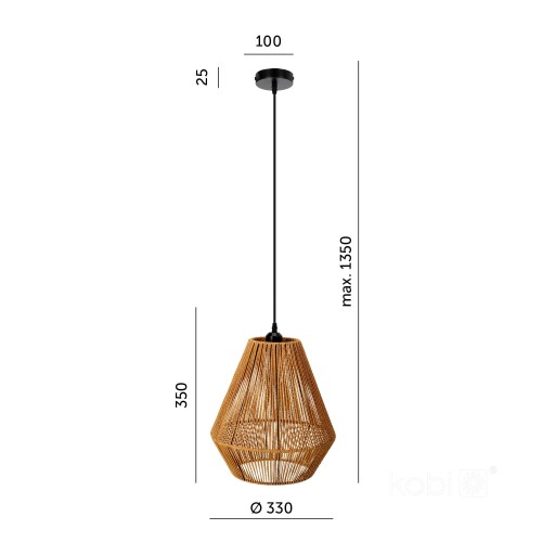 Lampa wisząca BOHO SIBU KRBOSUCZ Kobi