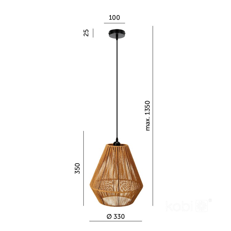 Lampa wisząca BOHO SIBU KRBOSUCZ Kobi